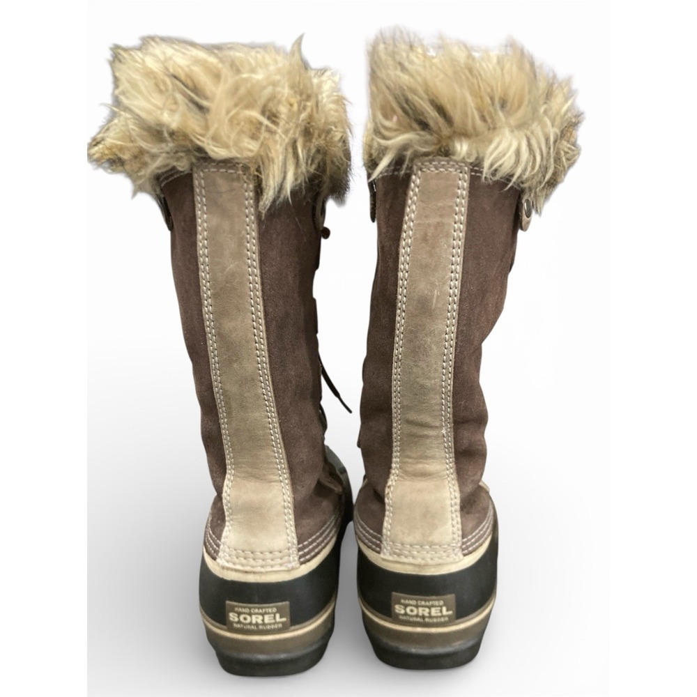 Sorel Joan of Arctic Women's Winter Snow Boots Size 8 Waterproof Suede Faux Fur - Picture 2 of 6